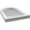 Ekena Millwork Round Top Surface Mount PVC Gable Vent w/ 2"W x 2"P Brickmould Sill Frame, 16"W x 24"H GVPRT16X2403SN - alternate 3
